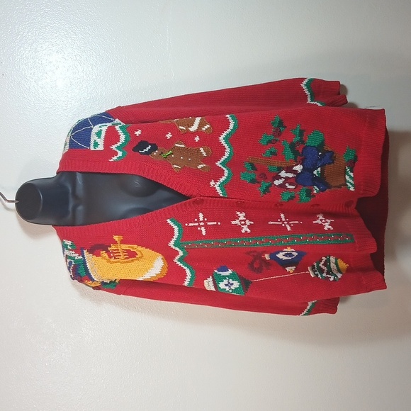 Jennifer Moore Unisex Ugly Christmas Cardigan Sweater size 2X - Picture 2 of 8